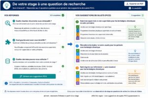 De votre stage à une question de recherche