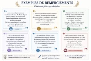 Exemples de remerciements