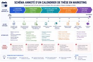 Schéma annoté d'un calendrier