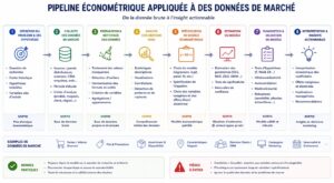 Schéma d'un pipeline économétrique