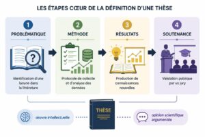 Schéma en 4 blocs représentant