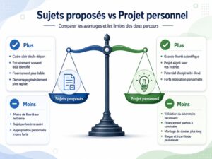 « Sujets proposés » vs « Projet personnel »