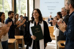 docteur sortant de l'amphi