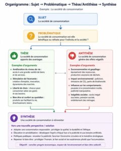 Sujet → Problématique → Thèse/Antithèse → Synthèse