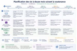 Planification des six à douze mois suivant la soutenance : publications, candidatures et développement du réseau professionnel