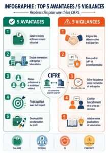 Top 5 avantages / 5 vigilances avec icônes