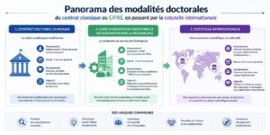 Panorama des modalités doctorales : du contrat classique au CIFRE, en passant par la cotutelle internationale