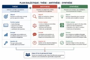 Plan dialectique en trois colonnes