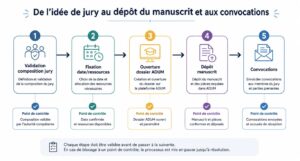 De l'idée de jury au dépôt du manuscrit et aux convocations