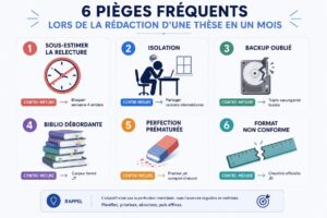 6 pièges fréquents lors de la rédaction d'une thèse en un mois