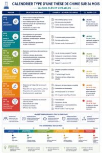 Calendrier type d'une thèse de chimie