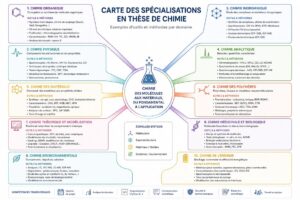 Carte des spécialisations en thèse de chimie