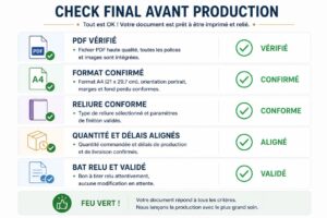 Check visuel avec cases cochées