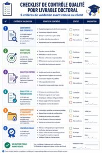 Checklist de contrôle qualité pour livrable doctoral
