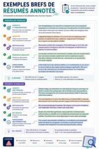 Exemples brefs de résumés annotés