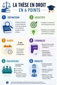 La thèse en droit en 6 points