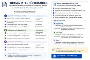 Phrases types réutilisables