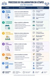 Processus de collaboration en 6 étapes