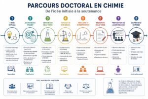 Résumé du parcours doctoral en chimie