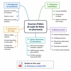 Sources d'idées de sujet de thèse en pharmacie